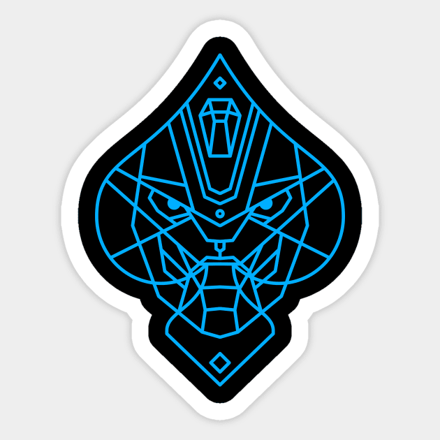 Cayde of Spades [Blue] Sticker by allisawr